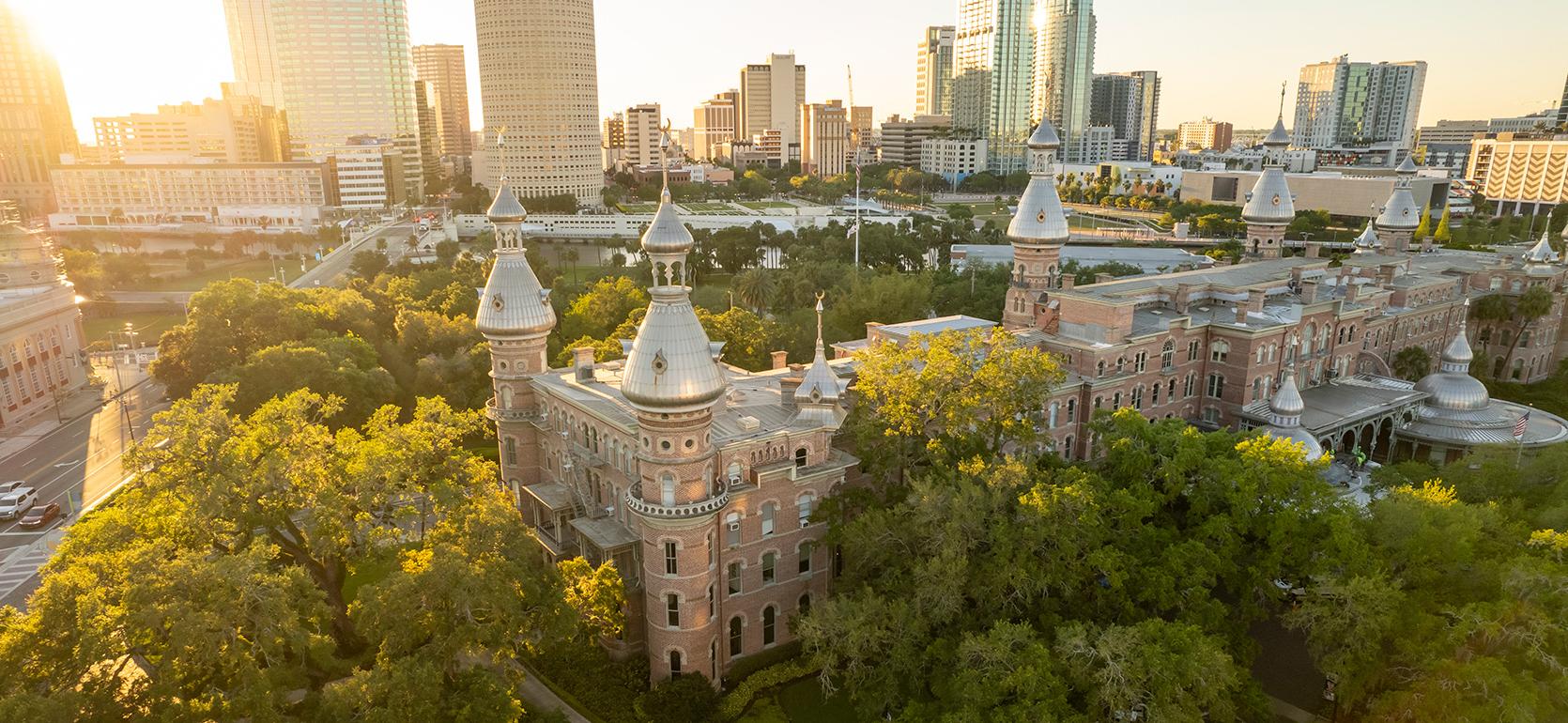 plant hall view of downtown